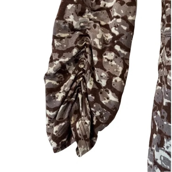 CAbi | Brown Cobblestone Tie Front Long Cardigan, Medium - Picture 4 of 9